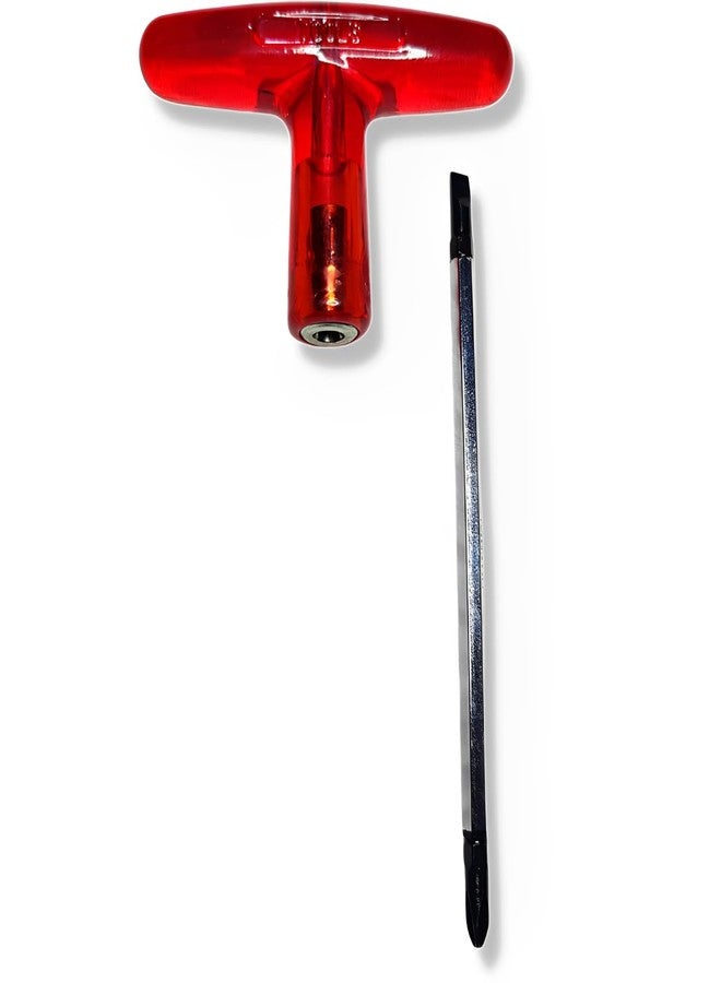 ZIODIC Dual-Ended T-Driver Reversible Screwdriver - Effortless Screwdriving in a Compact Design (10 INCH) - Image 2